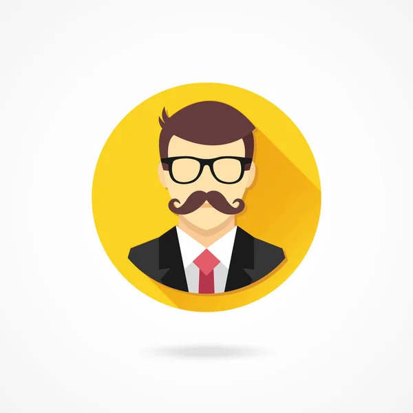 Man with Mustache — Stock Vector