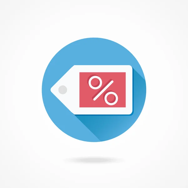 Prijs percentage LabelTag — Stockvector