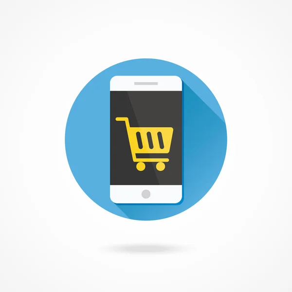 Smartphone Comprar online — Vetor de Stock