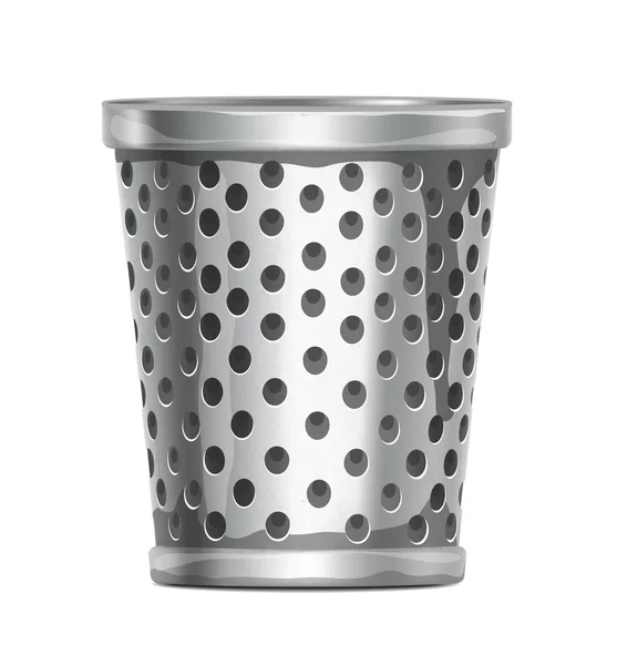 Trash Bin — Stock Vector