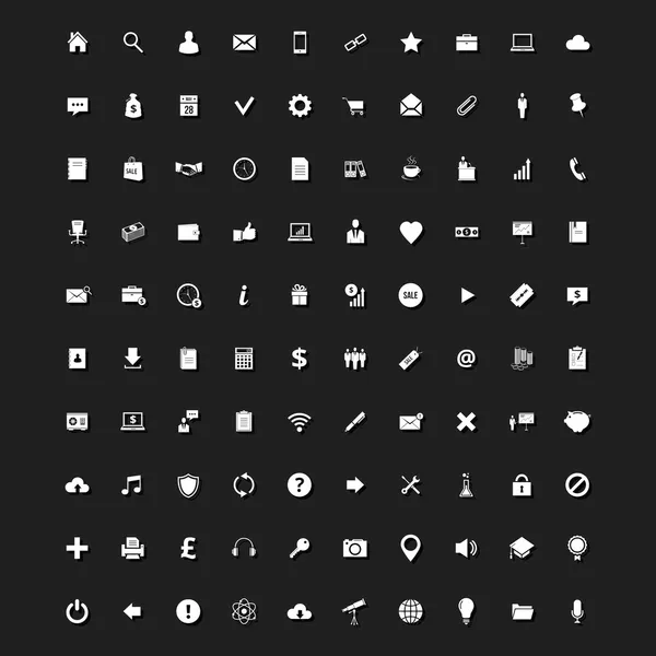 web ve mobil 100 şık evrensel simge kümesi