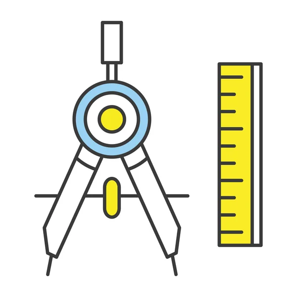 Vektorové rovná čára konceptu prototypu ikona — Stockový vektor