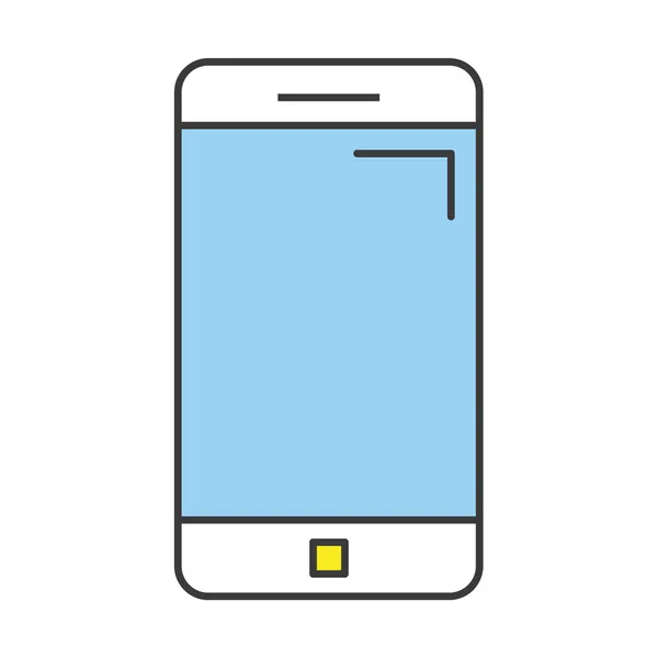 Concepto de diseño de línea plana vectorial Smartphone Icon — Vector de stock