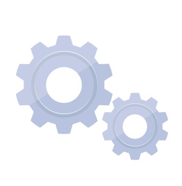 vektör vites düz simgesi