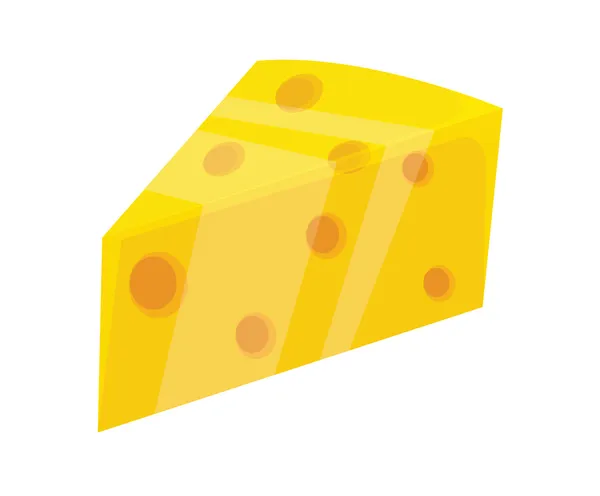 Vector Queso Icono plano — Vector de stock