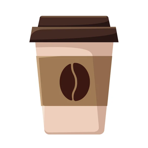 Vector Coffee Cup Flat Icon — Stock Vector