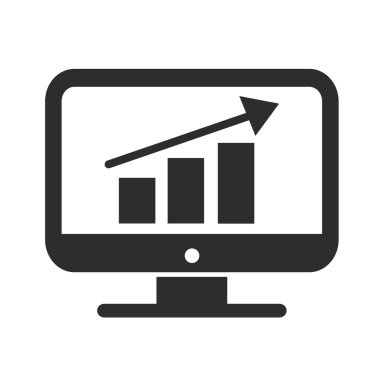 vektör iş grafiğinde görüntülemek siyah simgesi