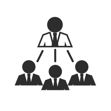 Takım Yönetimi siyah simgesi
