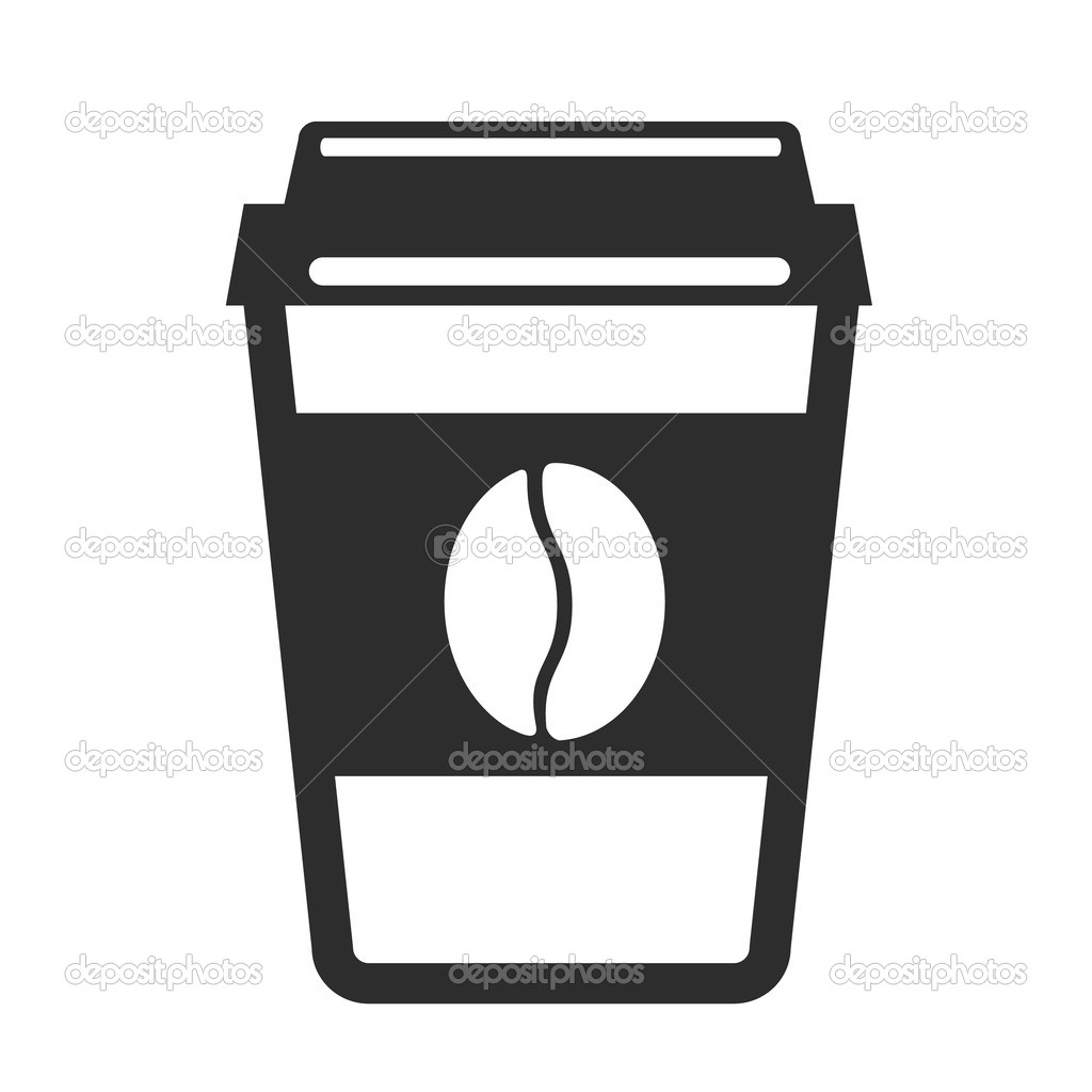 Vector Coffee Cup Black Icon