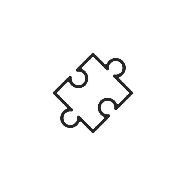 向量拼图图标 优质平面设计元素 现代标志 线形象形文字 轮廓符号 简单细线图标 矢量图形