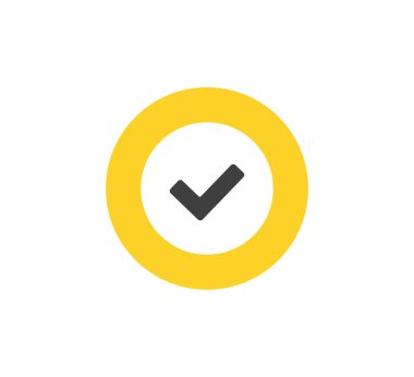 İşaret simgesini işaretle. Vektör simgesi. Düz tasarım