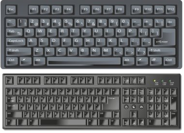 klavyeler, anahtar, düğme, sayısal, bilgisayar