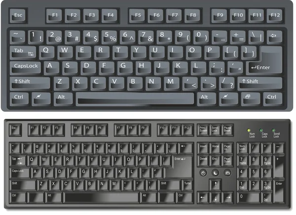 Instrumenty klawiszowe, klucz, przycisk, numeryczne, komputer Zdjęcie Stockowe