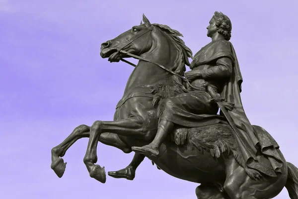 Estatua de Pedro Magno en Petersburgo — Foto de Stock