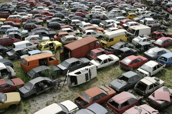 自動車スクラップ — ストック写真