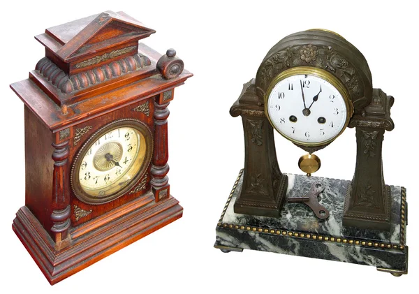 Antique table clocks — Stock Photo, Image