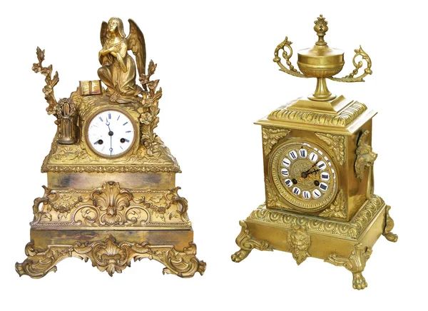 Антикварные настольные часы — стоковое фото