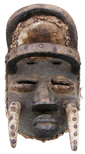 Afrikanska masker och skulptur — Stockfoto