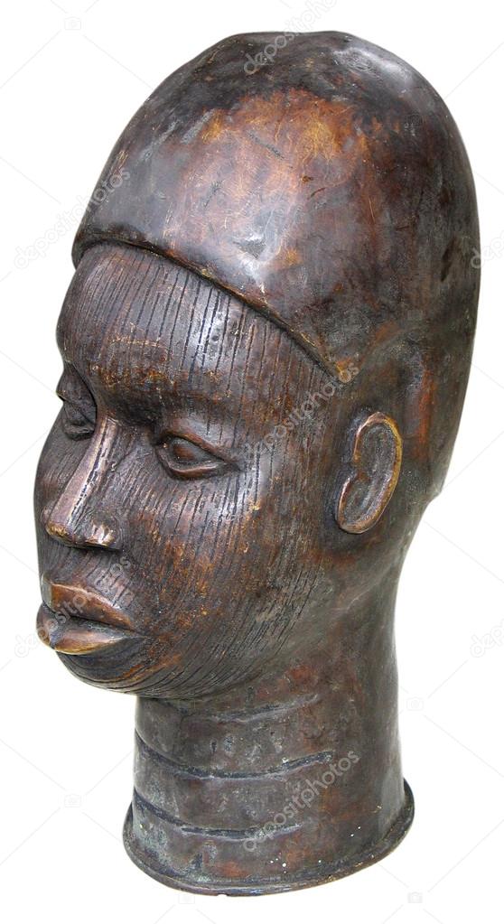 African sculpture of the head