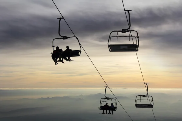 滑雪 lift1 — 图库照片