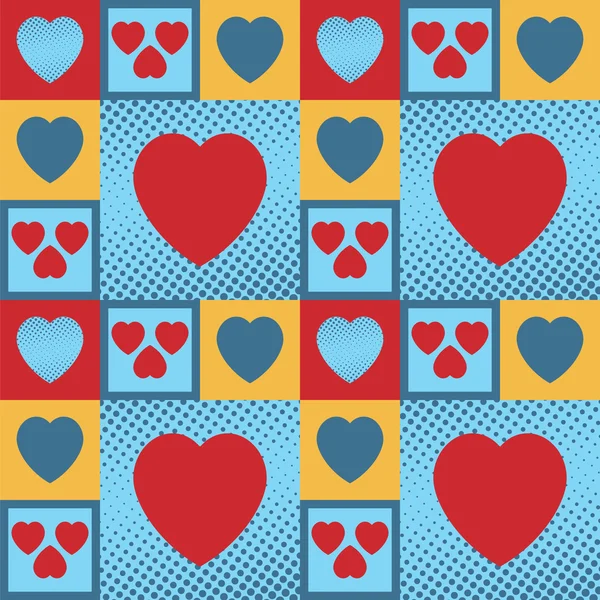 Patrón corazones — Archivo Imágenes Vectoriales