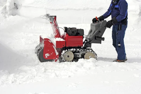 Remoção de neve — Fotografia de Stock