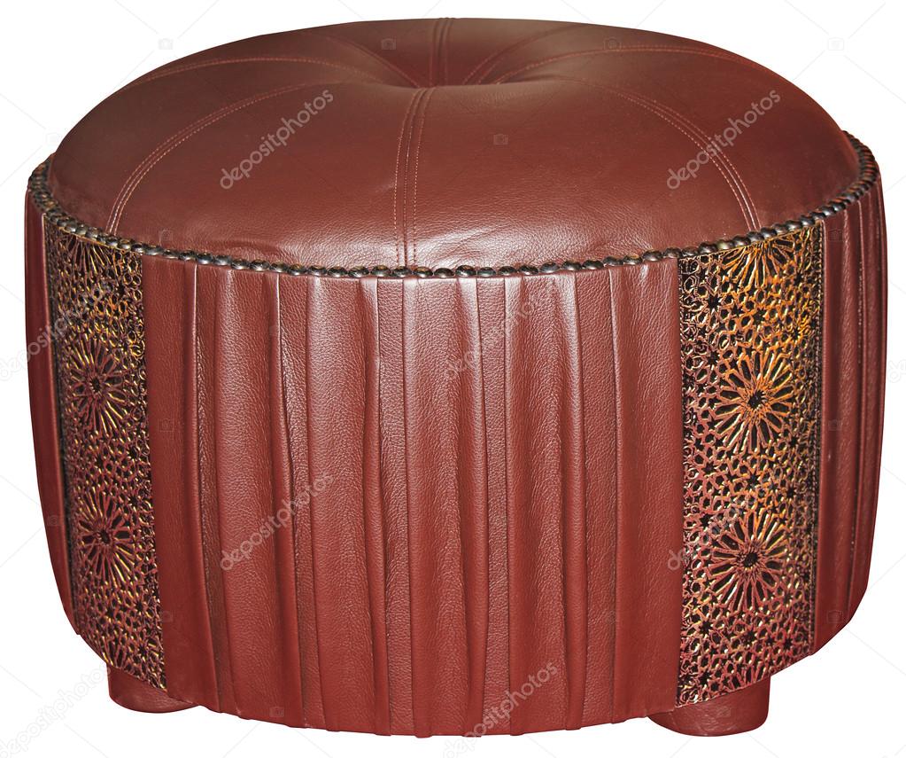 Leather tabouret