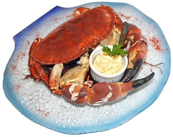 Cooked crab