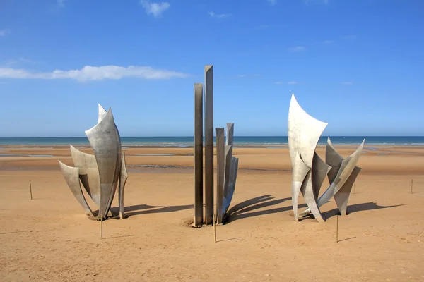 Pomnik omaha beach — Zdjęcie stockowe