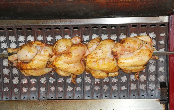 Chicken on the spit — Stock Photo, Image