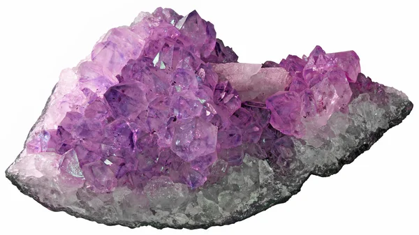 天然紫水晶 — 图库照片