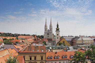 Zagreb 'in panoramik görünümü