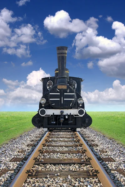 오래 된 기관차 — 스톡 사진