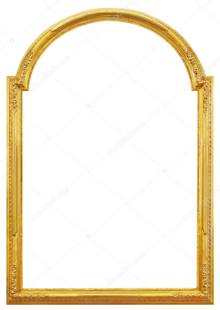 The gilded wooden frame