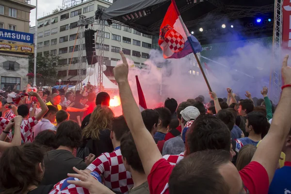 Tifosi croati — Foto Stock