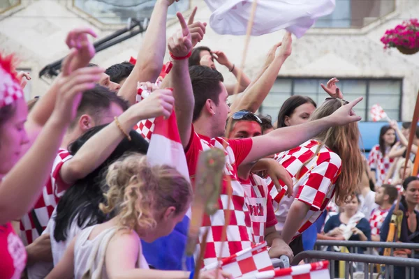 Hırvat futbol taraftarları — Stok fotoğraf