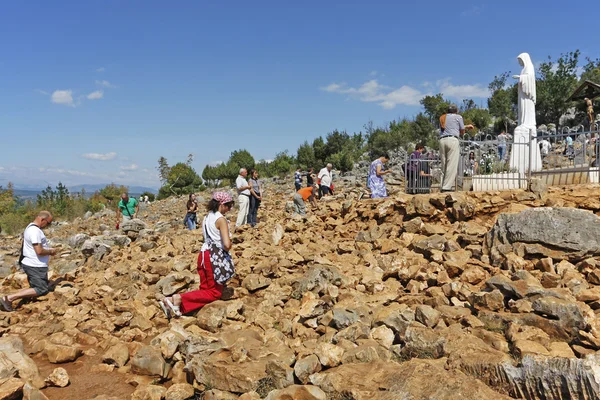 Hill of apparitions in Medjugorje — Stock Photo, Image