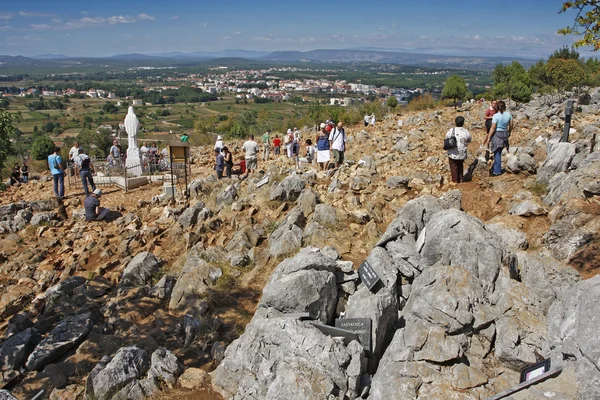 Hill of apparitions in Medjugorje — Stock Photo, Image