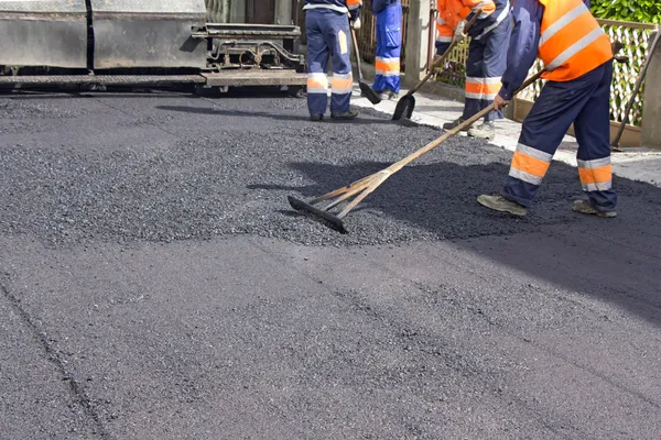 Reparatie van wegen — Stockfoto