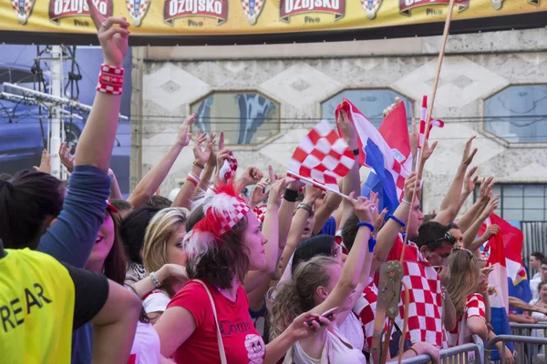 Tifosi croati — Foto Stock