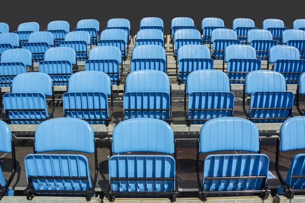 Голубые сиденья — стоковое фото