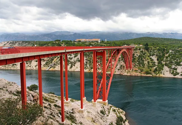 Bridge Maslenica — Stock Photo, Image