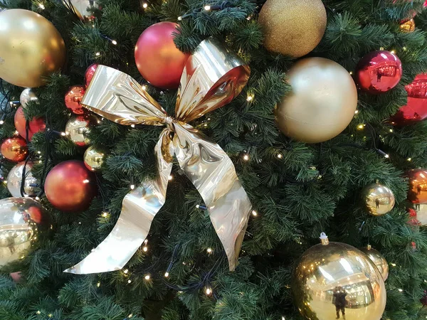 Detail Vánoční Ozdoby Stromeček Koule — Stock fotografie
