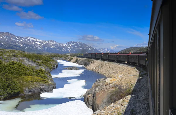 White pass i yukon kolejowe — Zdjęcie stockowe