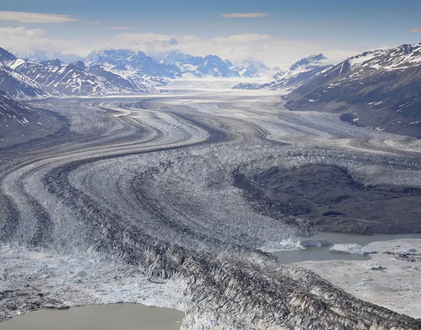 Ледники, хребет Святого Элиаса — стоковое фото