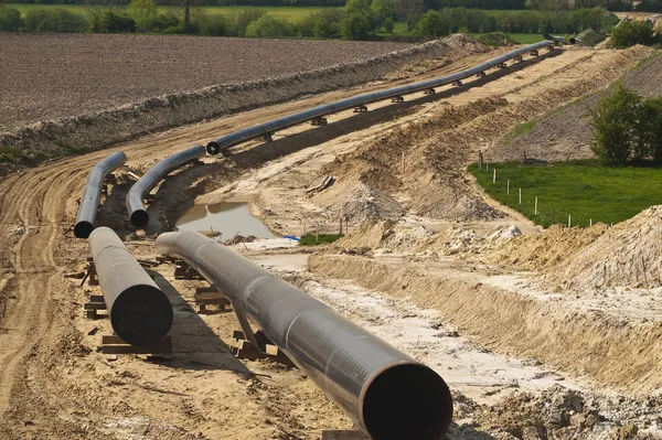 Construcción de tuberías Fotos de stock libres de derechos