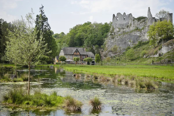 Zamek montaigle, belgien — Zdjęcie stockowe