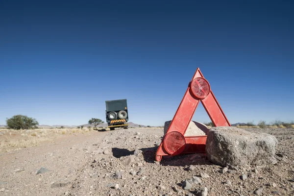 Motorstopp i öknen — Stockfoto