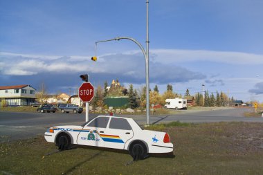 polis arabası kukla, haines junction, yukon, Kanada