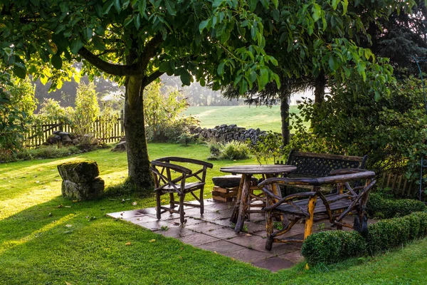 Jardim após chuva — Fotografia de Stock